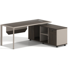 Latest Office Table Modern Design Exclusive Functional Staff Office Furniture Desk With Side Storage